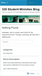 Mobile Screenshot of 330studentministries.wordpress.com