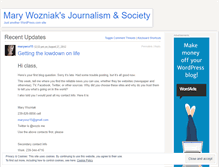 Tablet Screenshot of marywozniakfall2011.wordpress.com
