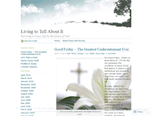 Tablet Screenshot of livingtotellaboutit.wordpress.com