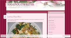 Desktop Screenshot of namifoodwriter.wordpress.com