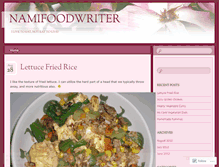 Tablet Screenshot of namifoodwriter.wordpress.com