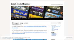 Desktop Screenshot of extraterrestrialexpress.wordpress.com