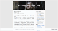 Desktop Screenshot of mountingandcounting.wordpress.com