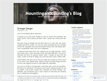 Tablet Screenshot of mountingandcounting.wordpress.com