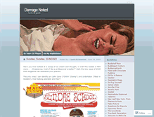 Tablet Screenshot of damagenoted.wordpress.com