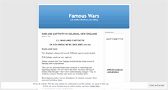 Desktop Screenshot of famourswars.wordpress.com
