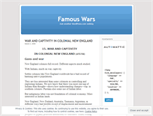 Tablet Screenshot of famourswars.wordpress.com