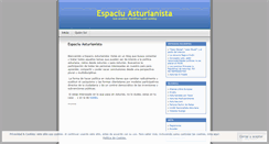 Desktop Screenshot of espaciuasturianista.wordpress.com