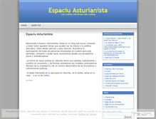 Tablet Screenshot of espaciuasturianista.wordpress.com