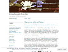 Tablet Screenshot of interchangefellowship.wordpress.com