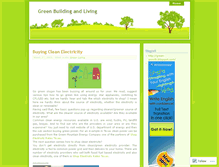 Tablet Screenshot of buildinggreenlife.wordpress.com