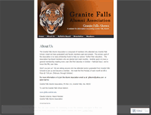 Tablet Screenshot of granitefallsalumni.wordpress.com