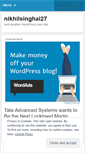 Mobile Screenshot of nikhilsinghal27.wordpress.com