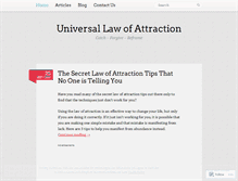 Tablet Screenshot of lawofattractionuniversal.wordpress.com