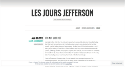 Desktop Screenshot of jeffersondays.wordpress.com