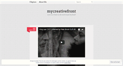 Desktop Screenshot of mycreativefront.wordpress.com