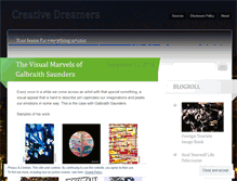 Tablet Screenshot of creativedreamers.wordpress.com