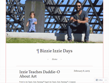 Tablet Screenshot of bizzieizziedays.wordpress.com