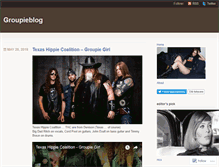 Tablet Screenshot of groupieblog.wordpress.com
