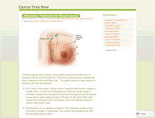 Tablet Screenshot of cancerfreenow.wordpress.com