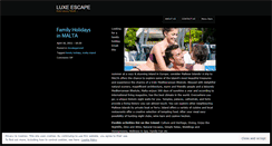 Desktop Screenshot of luxeescape.wordpress.com