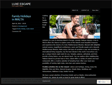 Tablet Screenshot of luxeescape.wordpress.com