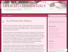 Tablet Screenshot of lifeslittleessentials.wordpress.com