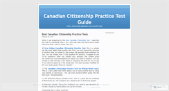 Desktop Screenshot of canadiancitizenship.wordpress.com