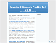 Tablet Screenshot of canadiancitizenship.wordpress.com