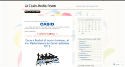 Desktop Screenshot of casiomediaroom.wordpress.com