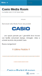 Mobile Screenshot of casiomediaroom.wordpress.com
