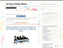 Tablet Screenshot of casiomediaroom.wordpress.com
