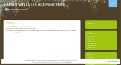 Desktop Screenshot of familywellnessacupuncture.wordpress.com