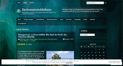 Desktop Screenshot of environmentdefencer.wordpress.com