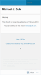 Mobile Screenshot of michaeljsuh.wordpress.com
