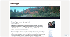 Desktop Screenshot of antebloggar.wordpress.com