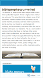Mobile Screenshot of bibleprophecyunveiled.wordpress.com