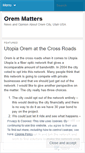 Mobile Screenshot of oremmatters.wordpress.com