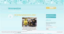 Desktop Screenshot of iimmersion.wordpress.com