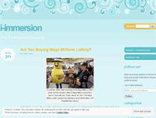 Tablet Screenshot of iimmersion.wordpress.com
