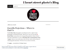 Tablet Screenshot of iheartstreetphoto.wordpress.com