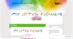 Desktop Screenshot of mylotusflowerblog.wordpress.com