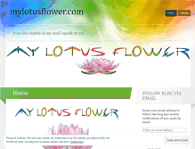 Tablet Screenshot of mylotusflowerblog.wordpress.com