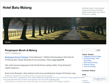 Tablet Screenshot of hotelbatumalang.wordpress.com