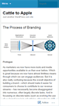 Mobile Screenshot of cattletoapple.wordpress.com
