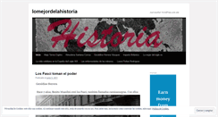 Desktop Screenshot of lomejordelahistoria.wordpress.com