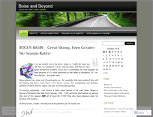 Tablet Screenshot of boiseandbeyond.wordpress.com