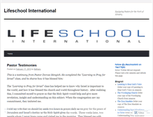 Tablet Screenshot of lifeschoolinternational.wordpress.com