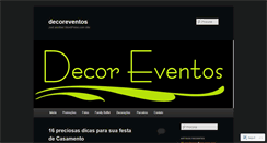 Desktop Screenshot of decoreventos.wordpress.com