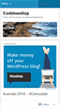 Mobile Screenshot of coddswallop.wordpress.com